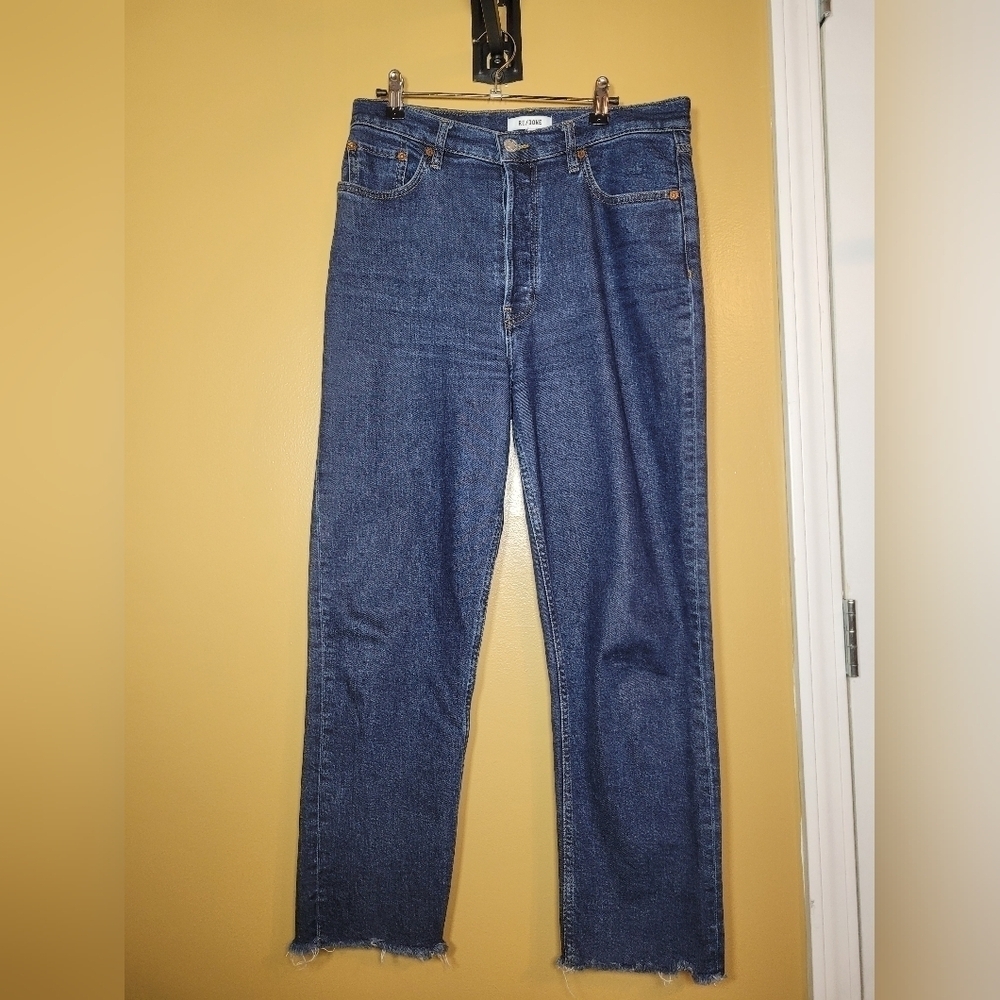 Women’s Re/Done 70s Stove Pipe Stovepipe Jeans Dark Rinse sz 30 190-3STV27